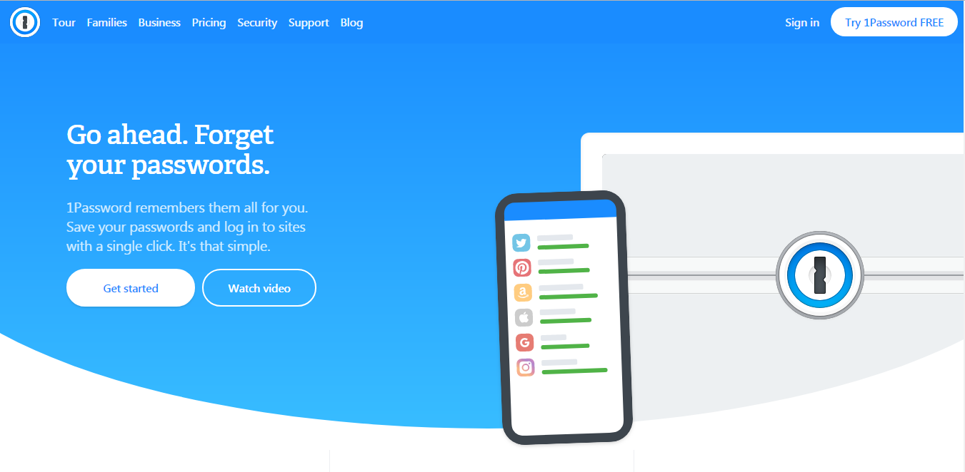 1password homepage