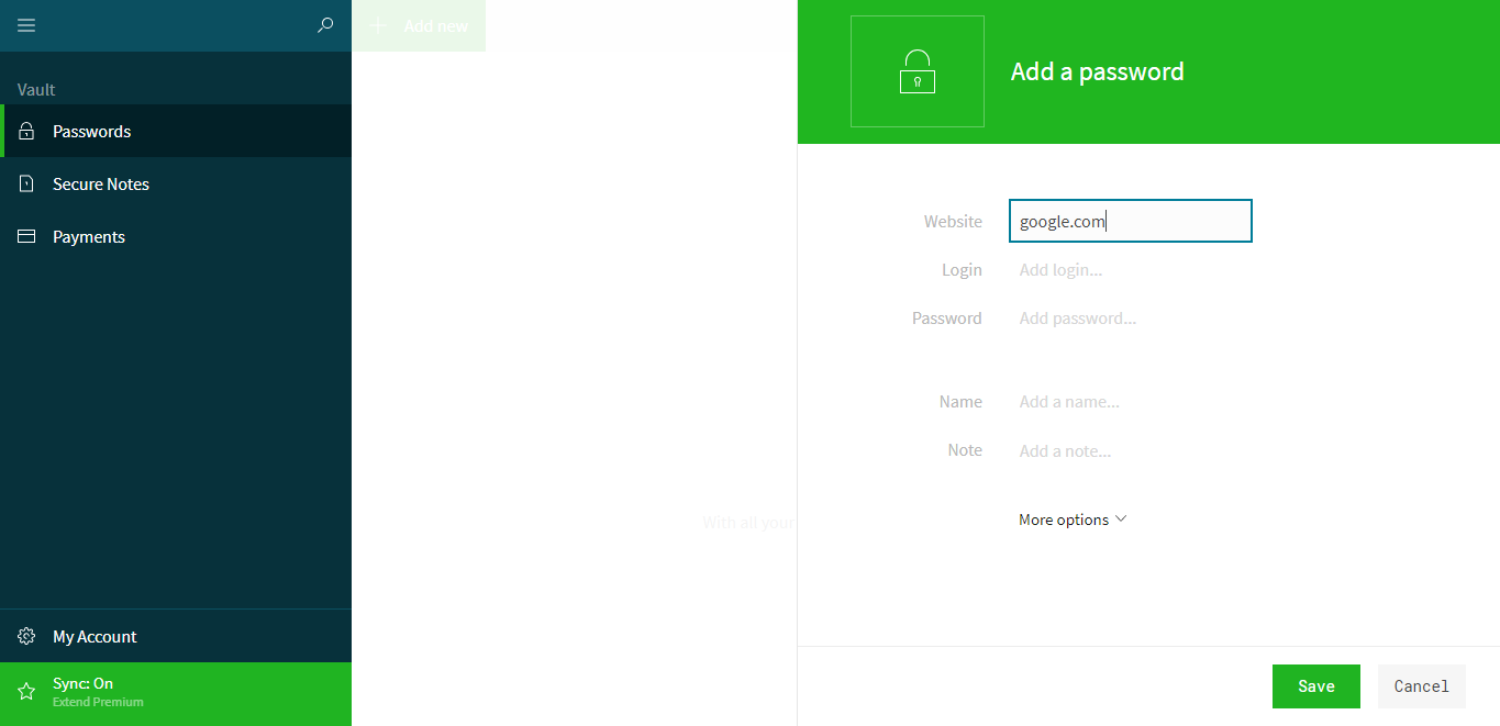 Dashlane Form Capture