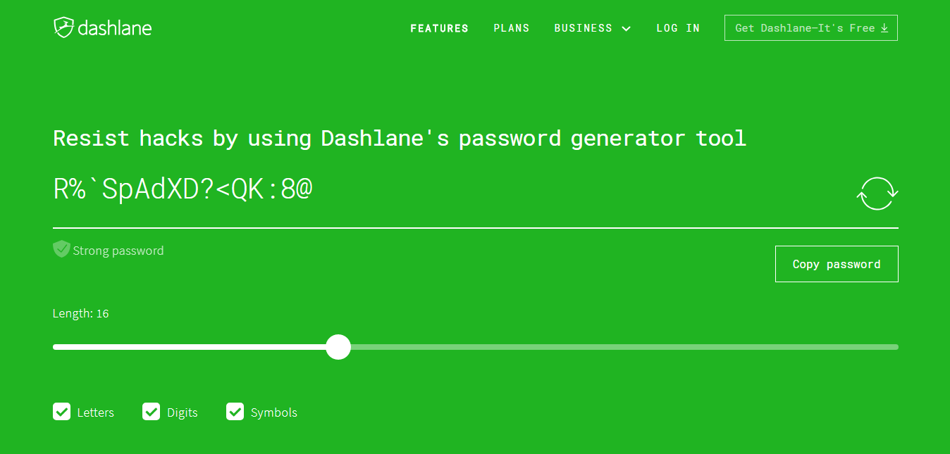 Dashlane Password Generator