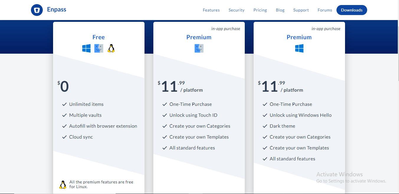 enpass pricing