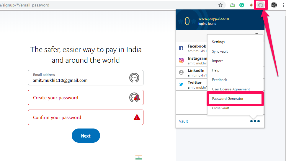 norton password creator scanner