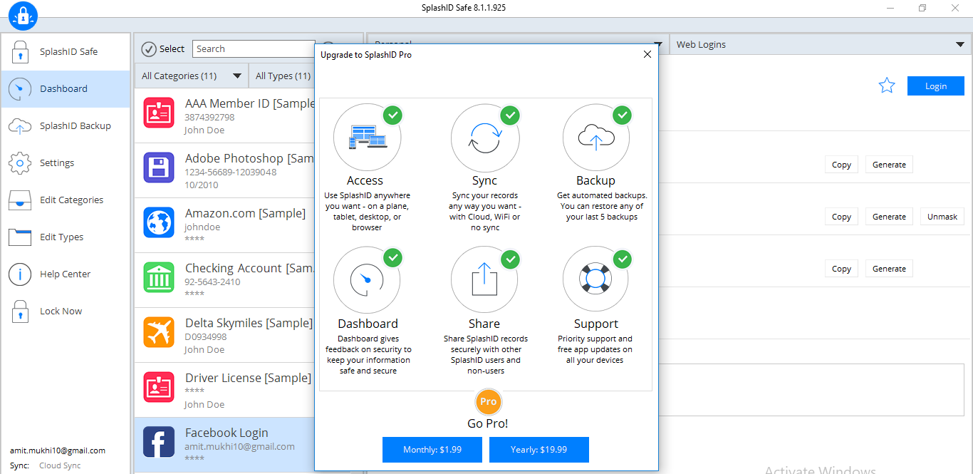 splashid audit report feature