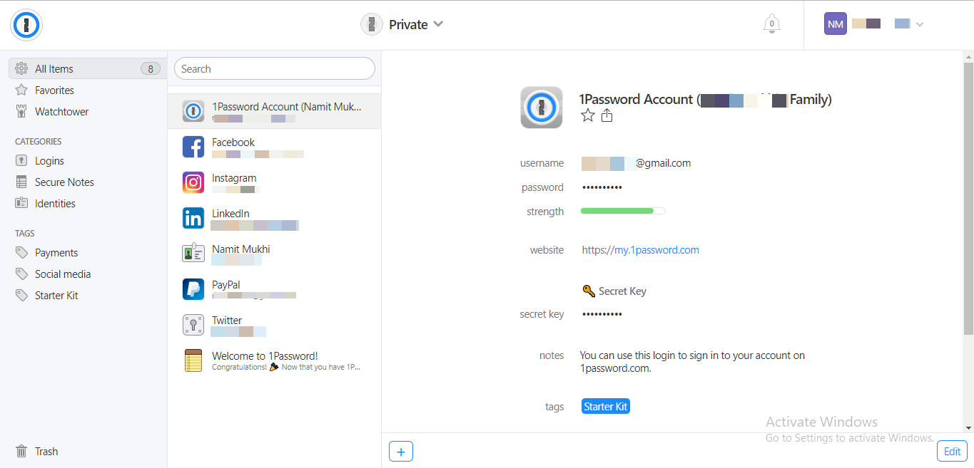 delete old 1password vault icloud