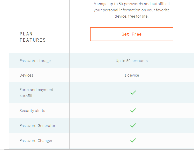 dashlane free account