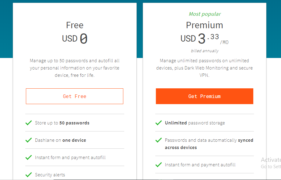 dashlane plans 1