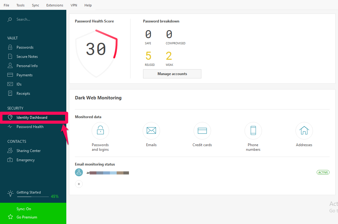 dashlane login chrome