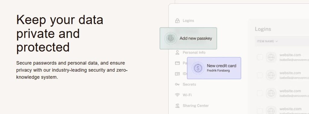 Dashlane secure data storage